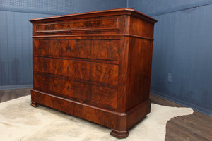 French Burl Walnut Commode c.1850