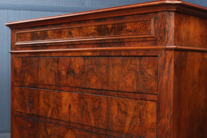 French Burl Walnut Commode c.1850