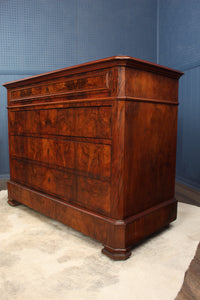 French Burl Walnut Commode c.1850