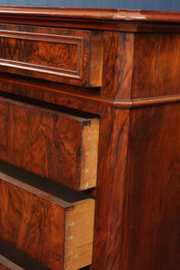 French Burl Walnut Commode c.1850