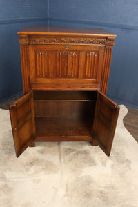 English Oak Cocktail Cabinet c.1940