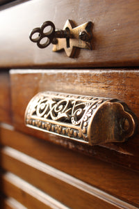 English Mahogany File Cabinet c.1910