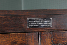 Load image into Gallery viewer, English Oak Bookcase with dedication plaque