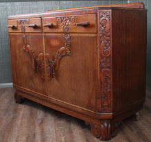 Load image into Gallery viewer, English Oak Art Deco Sideboard c.1930