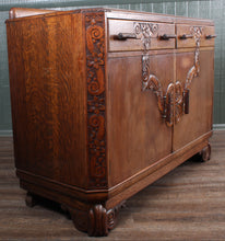 Load image into Gallery viewer, English Oak Art Deco Sideboard c.1930