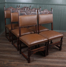 Load image into Gallery viewer, English Oak Chairs set of 6