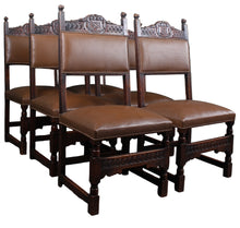 Load image into Gallery viewer, English Oak Chairs set of 6