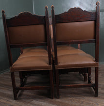 Load image into Gallery viewer, English Oak Chairs set of 6