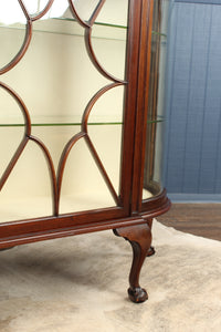 English Mahogany Display Cabinet c.1910