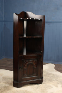 English Oak Corner Cabinet