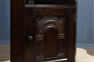 English Oak Corner Cabinet