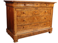 Load image into Gallery viewer, French Burl Walnut Commode c.1850