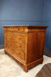 French Burl Walnut Commode c.1850