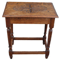 Load image into Gallery viewer, French Carved Oak Occasional Table c.1900