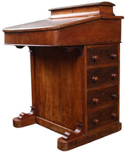 Load image into Gallery viewer, English Walnut Inlaid Davenport c.1880