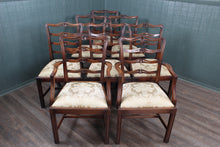 Load image into Gallery viewer, English Mahogany Chairs set of 8