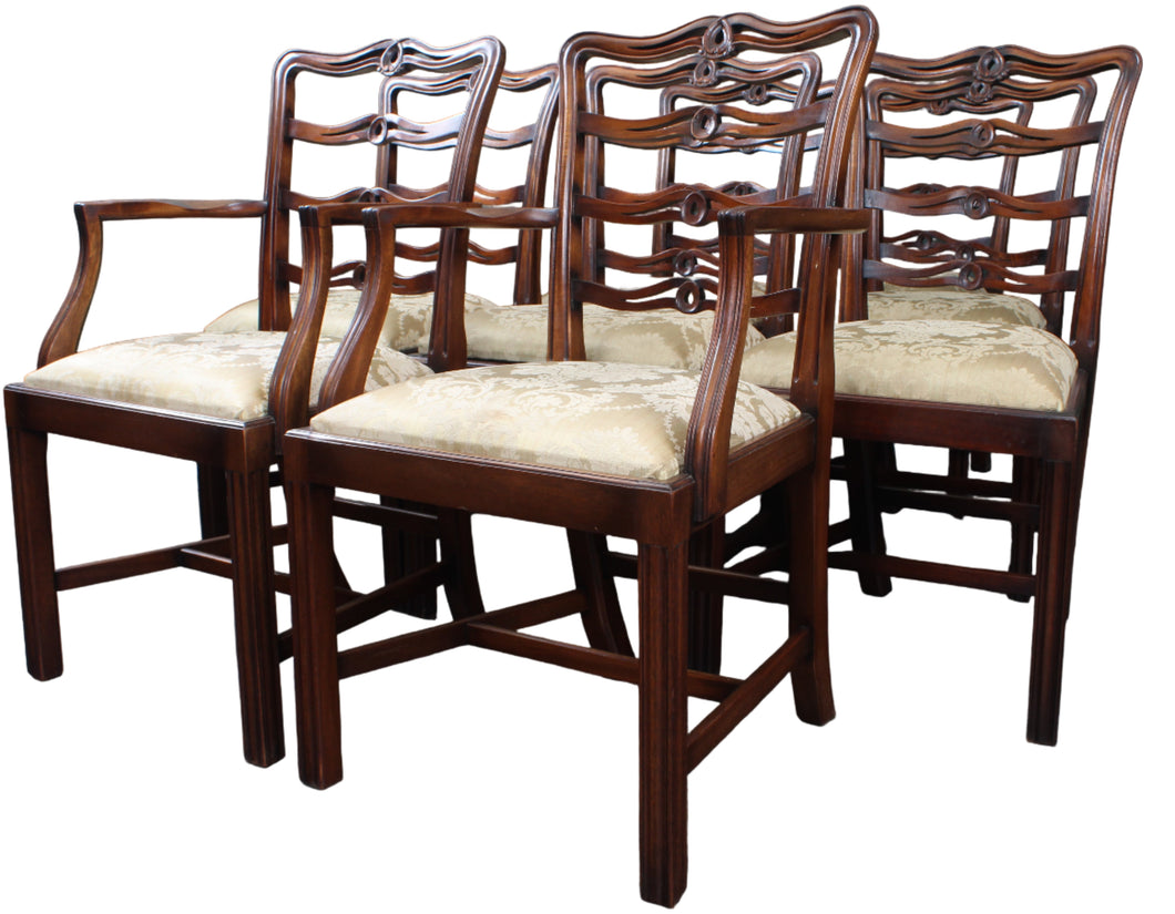 English Mahogany Chairs set of 8