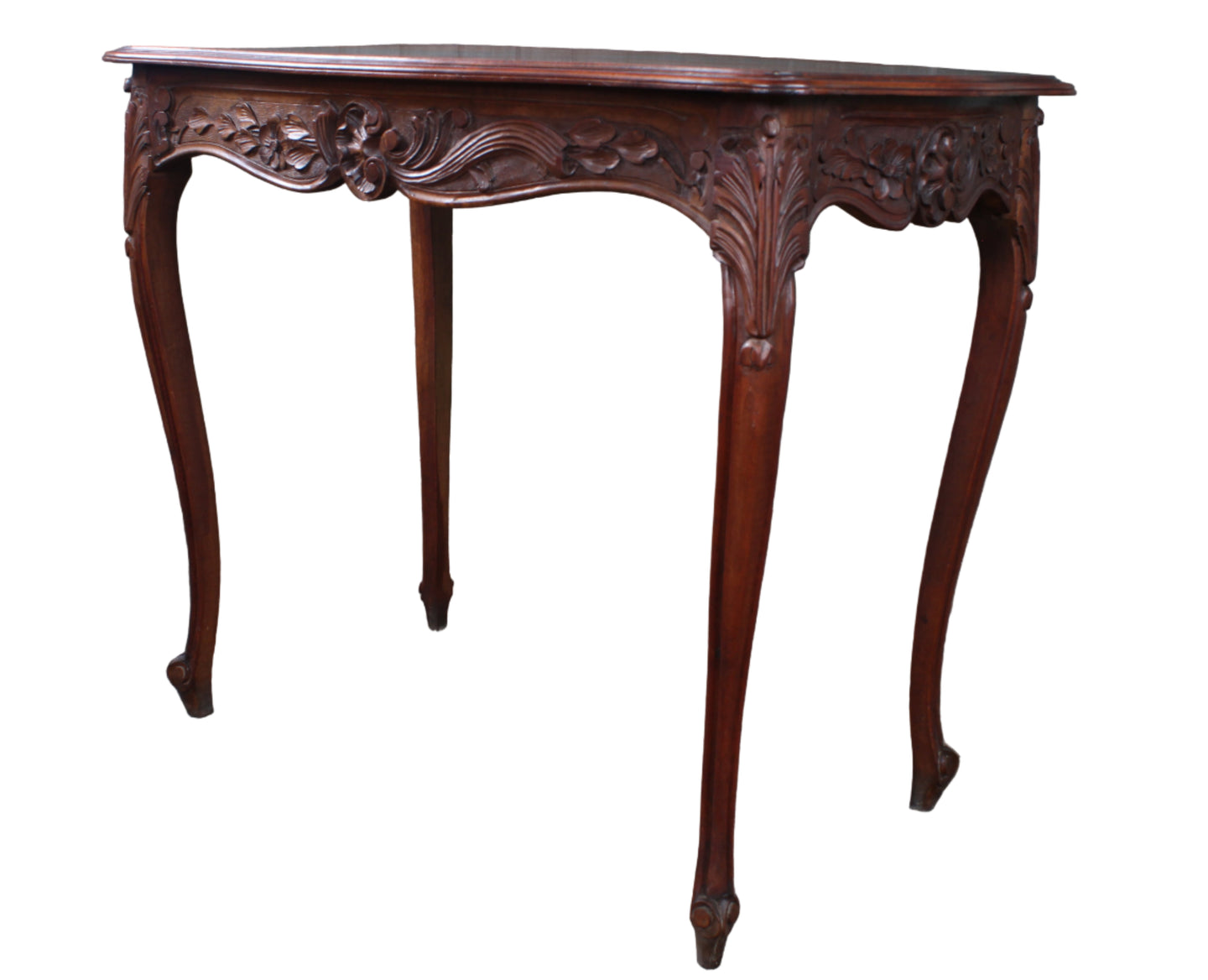 French Walnut Drawered Occasional Table c.1890