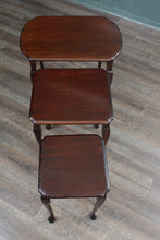 Load image into Gallery viewer, English Mahogany Nest of Tables c.1900