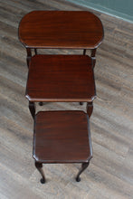 Load image into Gallery viewer, English Mahogany Nest of Tables c.1900