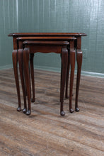Load image into Gallery viewer, English Mahogany Nest of Tables c.1900