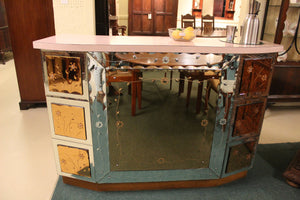 English Art Deco Mirrored Bar c.1920