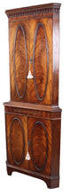 Load image into Gallery viewer, English Walnut Corner Cabinet Cocktail c.1950