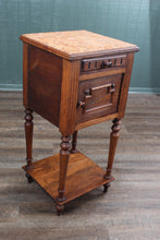 Load image into Gallery viewer, French Marble Top Chevet c.1890