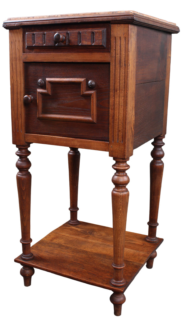 French Marble Top Chevet c.1890