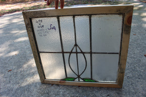 Antique English Stained Glass in Shipping Frame