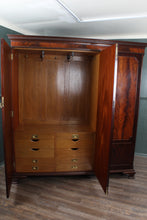 Load image into Gallery viewer, English Mahogany Waring &amp; Gillow Triple Wardrobe