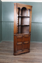 Load image into Gallery viewer, English Oak Corner Cabinet c.1930