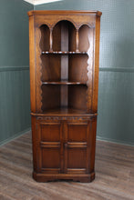 Load image into Gallery viewer, English Oak Corner Cabinet c.1930