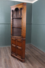 Load image into Gallery viewer, English Oak Corner Cabinet c.1930