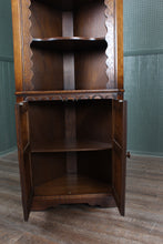 Load image into Gallery viewer, English Oak Corner Cabinet c.1930