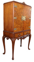 Load image into Gallery viewer, English Walnut Cocktail Cabinet c.1920