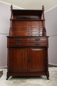 English Mahogany Dental Cabinet c.1890