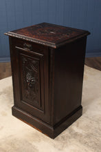 Load image into Gallery viewer, Carved English Oak Coal Hod c.1900