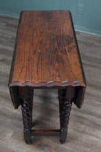 Load image into Gallery viewer, English Oak Barley Twist Dropleaf c.1900
