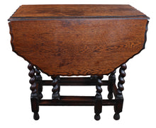 Load image into Gallery viewer, English Oak Barley Twist Dropleaf c.1900