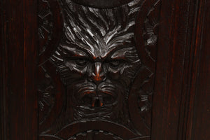 Carved English Oak Coal Hod c.1900