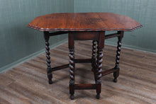 Load image into Gallery viewer, English Oak Barley Twist Dropleaf c.1900