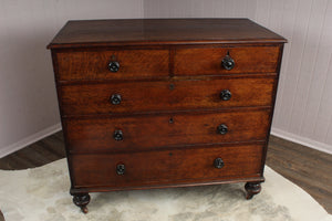 English Oak Chest of Drawers c.1860