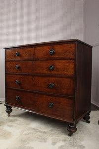 English Oak Chest of Drawers c.1860