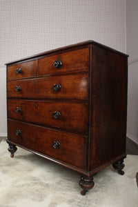 English Oak Chest of Drawers c.1860