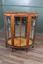 Load image into Gallery viewer, English Walnut Display Cabinet c.1930