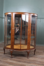 Load image into Gallery viewer, English Walnut Display Cabinet c.1930