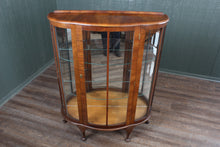 Load image into Gallery viewer, English Walnut Display Cabinet c.1930