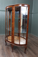 Load image into Gallery viewer, English Walnut Display Cabinet c.1930