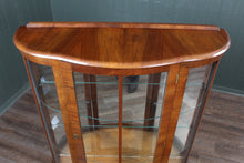 Load image into Gallery viewer, English Walnut Display Cabinet c.1930